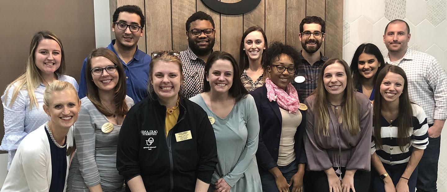 A group of Young Alumni Chapter members