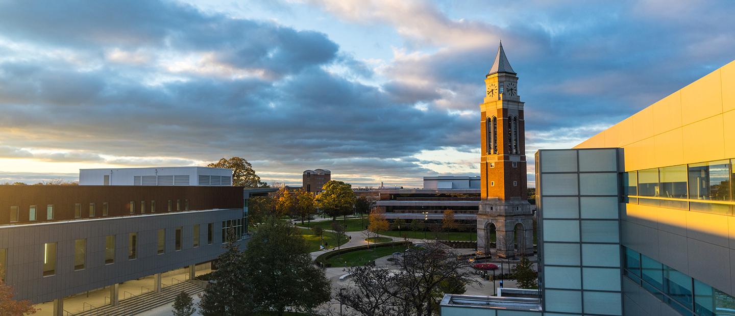 A view of Oakland University's campus