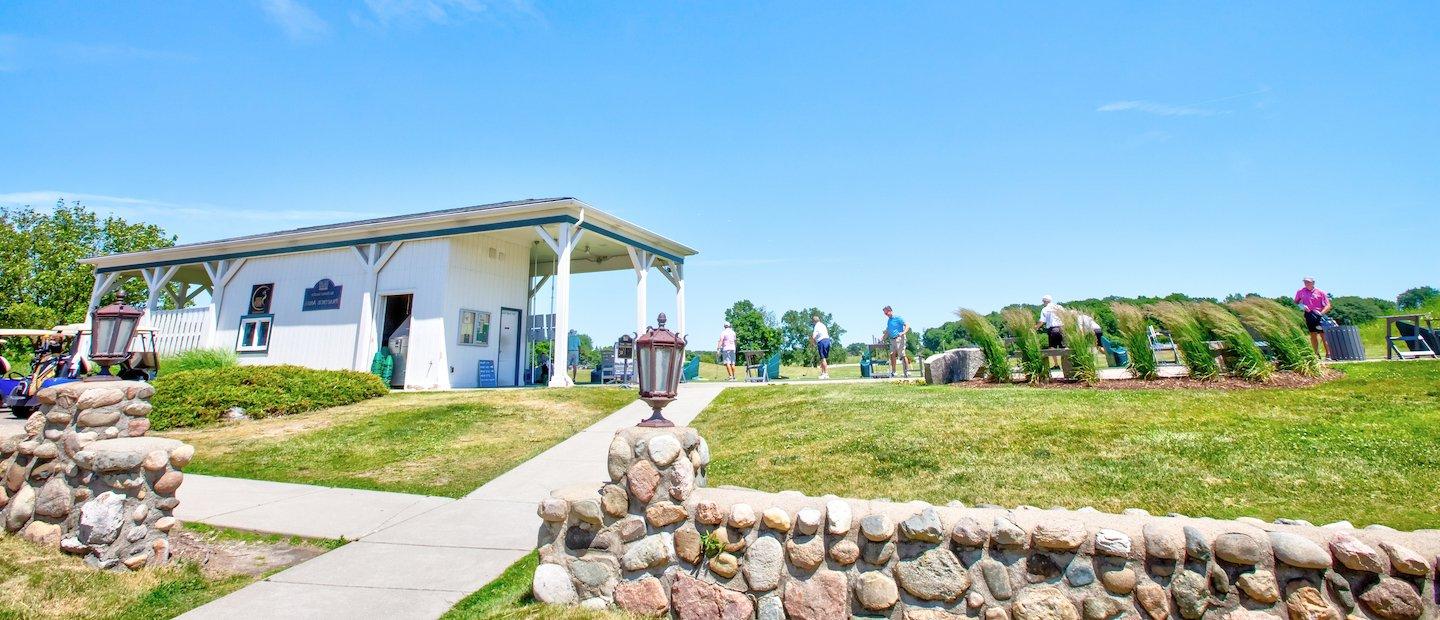 Oakland University's golf range